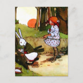 Alice in Wonderland White Rabbit  Briefkaart (Voorkant)