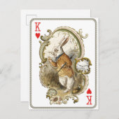  Alice in Wonderland White Rabbit Briefkaart (Voorkant / Achterkant)