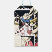  Alice in Wonderland White Rabbit Cadeaulabel (Voorkant)
