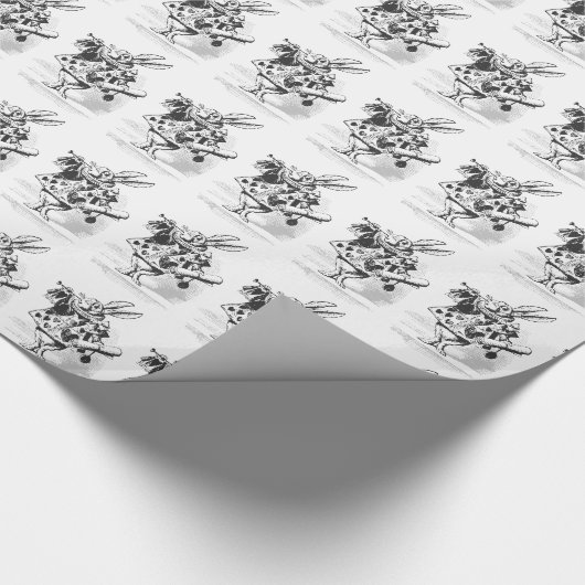 Alice in Wonderland White Rabbit Cadeaupapier (Hoek)