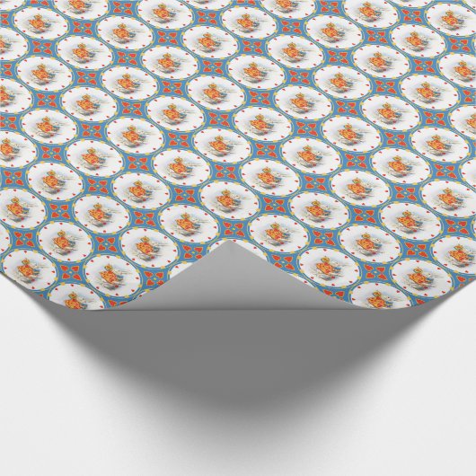 Alice in Wonderland White Rabbit Cadeaupapier (Hoek)