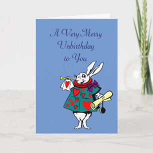 Alice in Wonderland: White Rabbit Card Feestdagen Kaart
