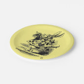 Alice in Wonderland – white rabbit children Papieren Bordje (Gekanteld)