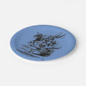 Alice in Wonderland – white rabbit children Papieren Bordje (Gekanteld)