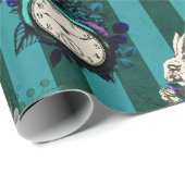 Alice in Wonderland White Rabbit Clock Cadeaupapier (Rol Hoek)