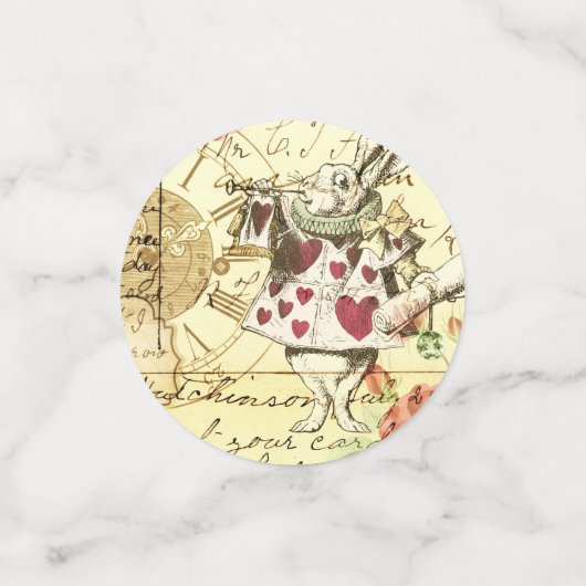  Alice in Wonderland White Rabbit Confetti (Kleine voorkant)