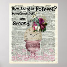 Alice in Wonderland White Rabbit Dictionary Art