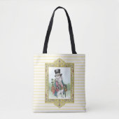 Alice in Wonderland White Rabbit Easter Egg Basket Tote Bag (Voorkant)