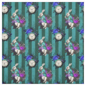 Alice in Wonderland White Rabbit en Clock Stof (Swatch)
