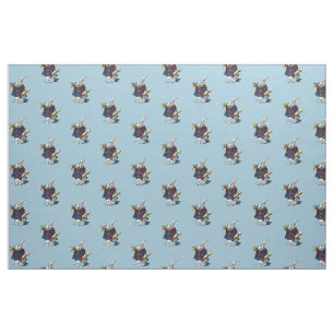 Alice in Wonderland White Rabbit Fairy Tale Stof