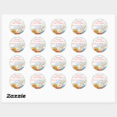 Alice in Wonderland White Rabbit First Birthday Ronde Sticker (Vel)