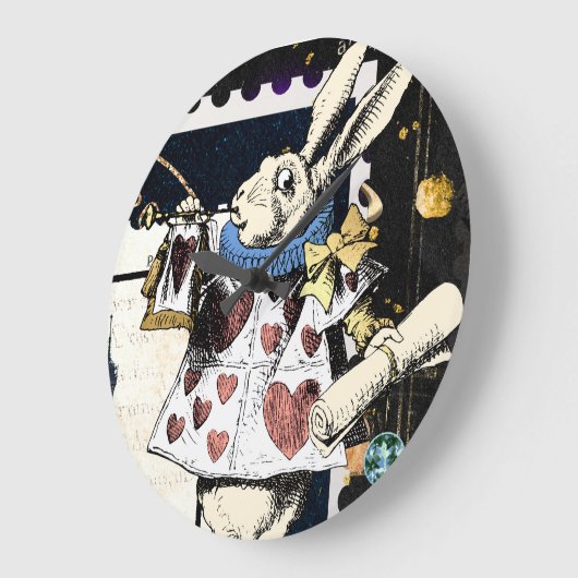 Alice in Wonderland White Rabbit Grote Klok (Hoek)