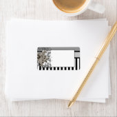 Alice in Wonderland White Rabbit Grunge Etiket (Insitu)