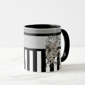 Alice in Wonderland White Rabbit Grunge Mok (Voorkant rechts)