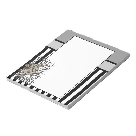 Alice in Wonderland White Rabbit Grunge Notitieblok (Linkerzijde)