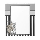 Alice in Wonderland White Rabbit Grunge Notitieblok (Voorkant)