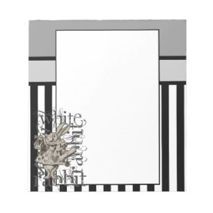 Alice in Wonderland White Rabbit Grunge Notitieblok