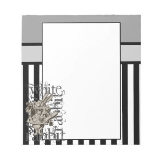 Alice in Wonderland White Rabbit Grunge Notitieblok