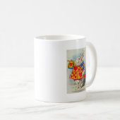 Alice in Wonderland White Rabbit Hearts Koffiemok (Voorkant rechts)