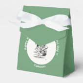 Alice in Wonderland White Rabbit Herald Verjaardag Bedankdoosjes (Voorkant Zijde)