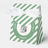 Alice in Wonderland White Rabbit Herald Verjaardag Bedankdoosjes (Voorkant Zijde)