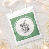 Alice in Wonderland White Rabbit Herald Verjaardag Bedankzakje (Geknipt)