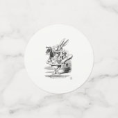 Alice in Wonderland White Rabbit Herald Verjaardag Confetti (Kleine voorkant)