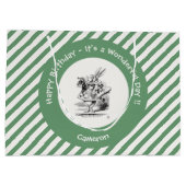 Alice in Wonderland White Rabbit Herald Verjaardag Groot Cadeauzakje (Achterkant)