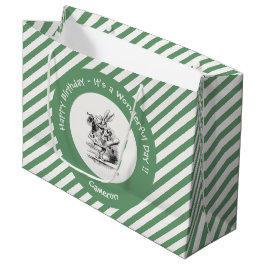 Alice in Wonderland White Rabbit Herald Verjaardag Groot Cadeauzakje