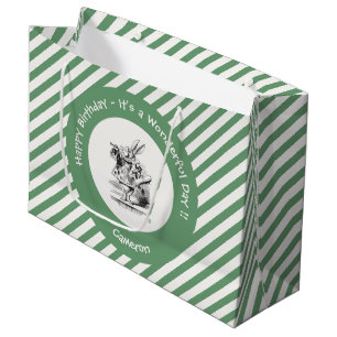 Alice in Wonderland White Rabbit Herald Verjaardag Groot Cadeauzakje