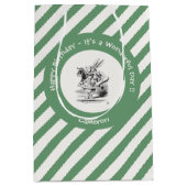 Alice in Wonderland White Rabbit Herald Verjaardag Medium Cadeauzakje (Voorkant)
