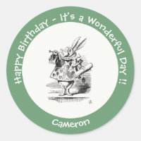 Alice in Wonderland White Rabbit Herald Verjaardag