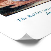 Alice in Wonderland White Rabbit Hole Print Poster (Hoek)