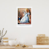 Alice in Wonderland White Rabbit Hole Print Poster (Keuken)