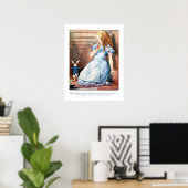 Alice in Wonderland White Rabbit Hole Print Poster (Thuiskantoor)