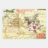 Alice in Wonderland White Rabbit Inpakpapier Vel (Voorkant 3)