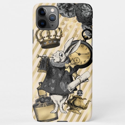 Alice in Wonderland White Rabbit  iPhone Hoesje (Achterkant)