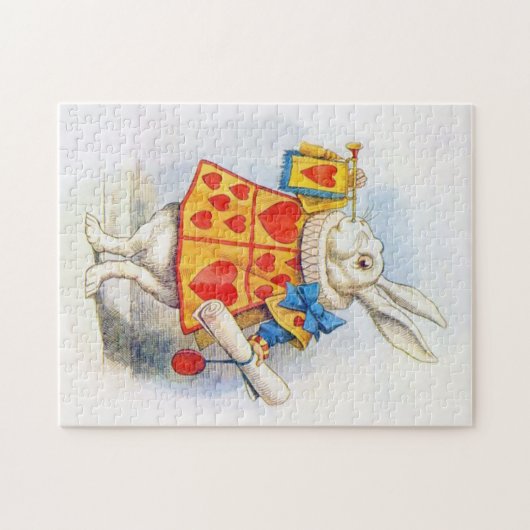 Alice in Wonderland White Rabbit Jigzaag Puzzle Legpuzzel (Horizontaal)