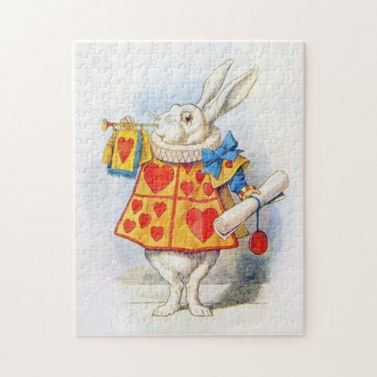 Alice in Wonderland White Rabbit Jigzaag Puzzle Legpuzzel (Verticaal)
