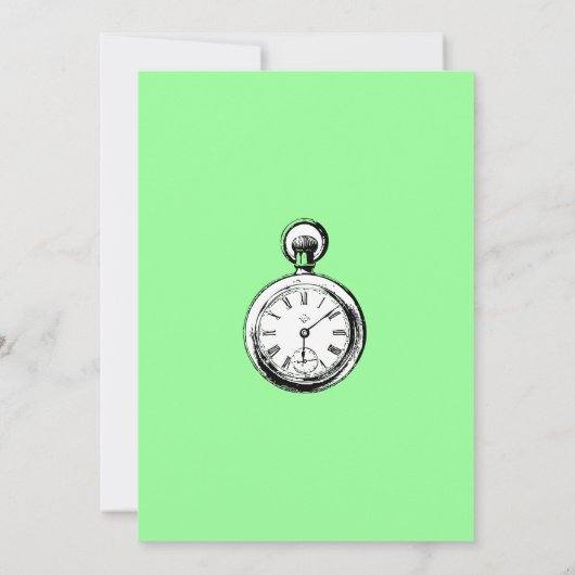 Alice in Wonderland - White Rabbit Kaart (Achterkant)