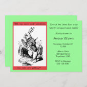 Alice in Wonderland - White Rabbit Kaart (Voorkant / Achterkant)