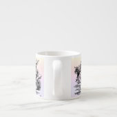 Alice in Wonderland White Rabbit Kaninchen pastel Espresso Kop (Achterkant)