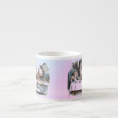 Alice in Wonderland White Rabbit Kaninchen pastel Espresso Kop (Voorkant)