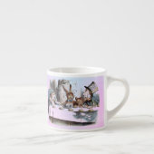 Alice in Wonderland White Rabbit Kaninchen pastel Espresso Kop (Rechts)