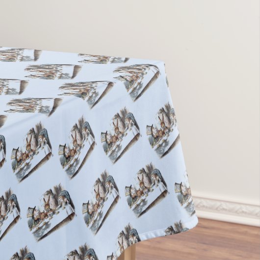 Alice in Wonderland White Rabbit Kaninchen pastel Tafelkleed (Voorbeeld)