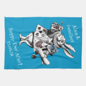 Alice in Wonderland White Rabbit Kitchen Towel Theedoek (Horizontaal)