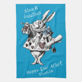 Alice in Wonderland White Rabbit Kitchen Towel Theedoek (Verticaal)