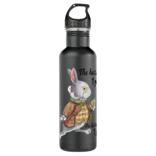 Alice in Wonderland White Rabbit laat de Hurrier a Waterfles