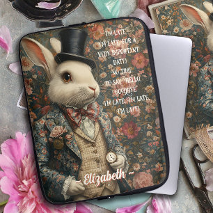 Alice in Wonderland  White Rabbit Laptop Sleeve