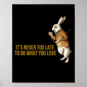 Alice in Wonderland White Rabbit Motivation Poster (Voorkant)